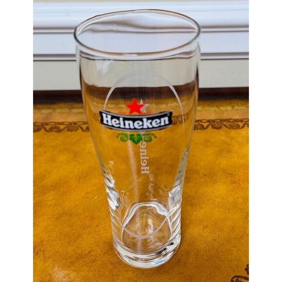 Heineken Holland Beer Pint Glass 16 ounce Authentic from Netherlands NEW - Picture 2 of 7